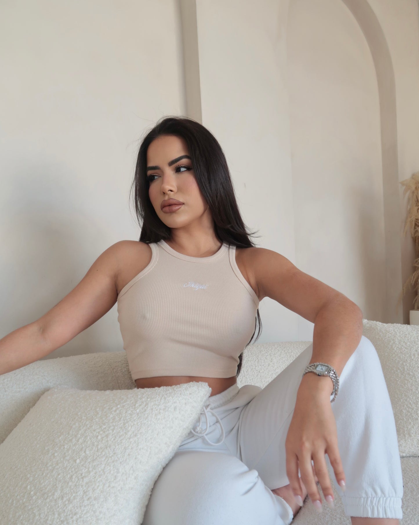 Nude Crop Top
