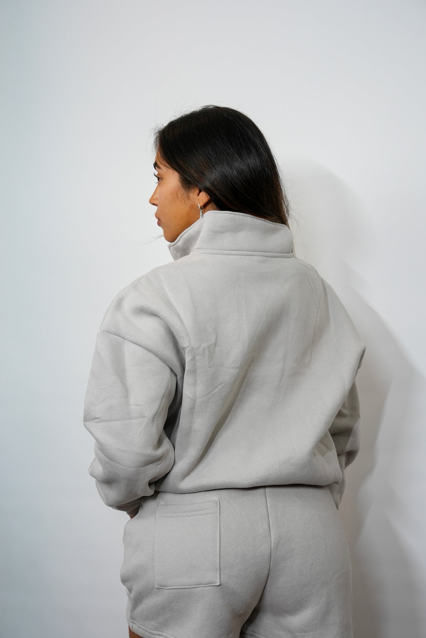Grey Quarter Zip Set