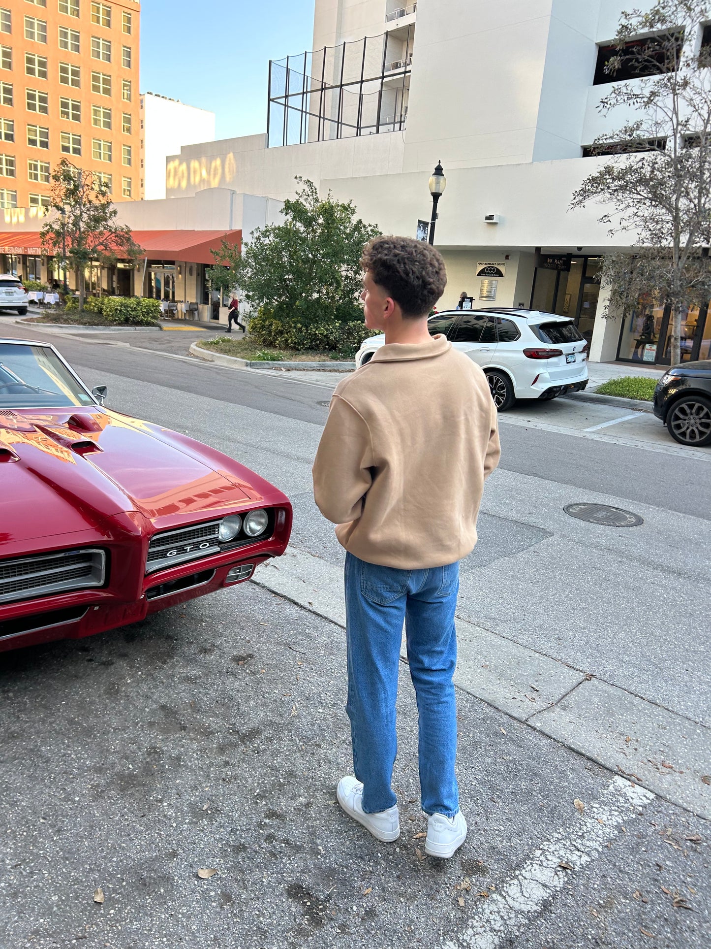 Brown Quarter Zip Jacket