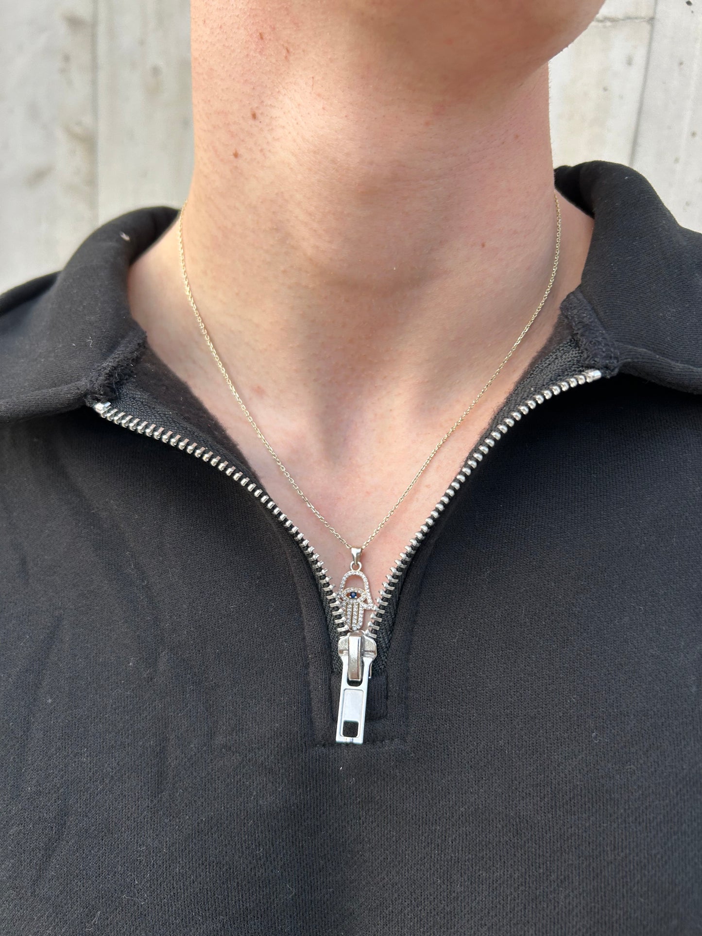 Men’s Black Quarter Zip Jacket