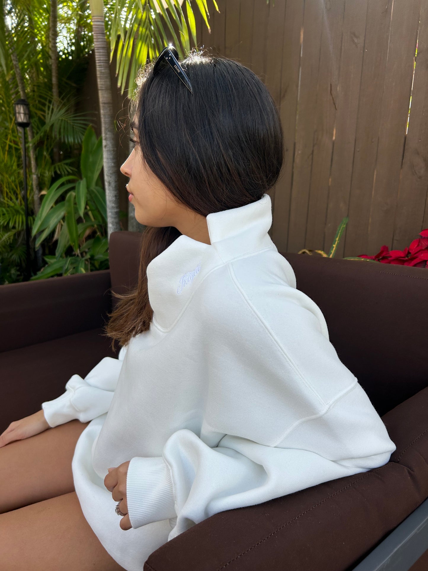 Women’s White Turtleneck Sweater