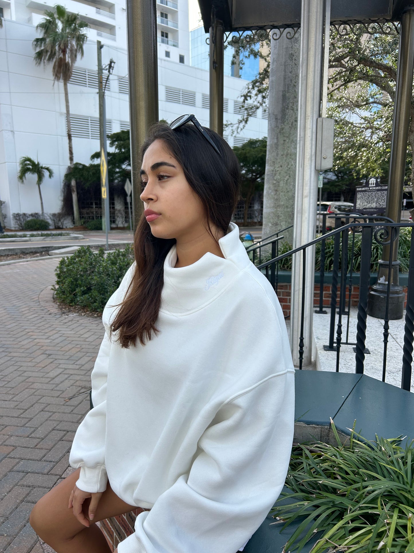 White Turtleneck Sweater