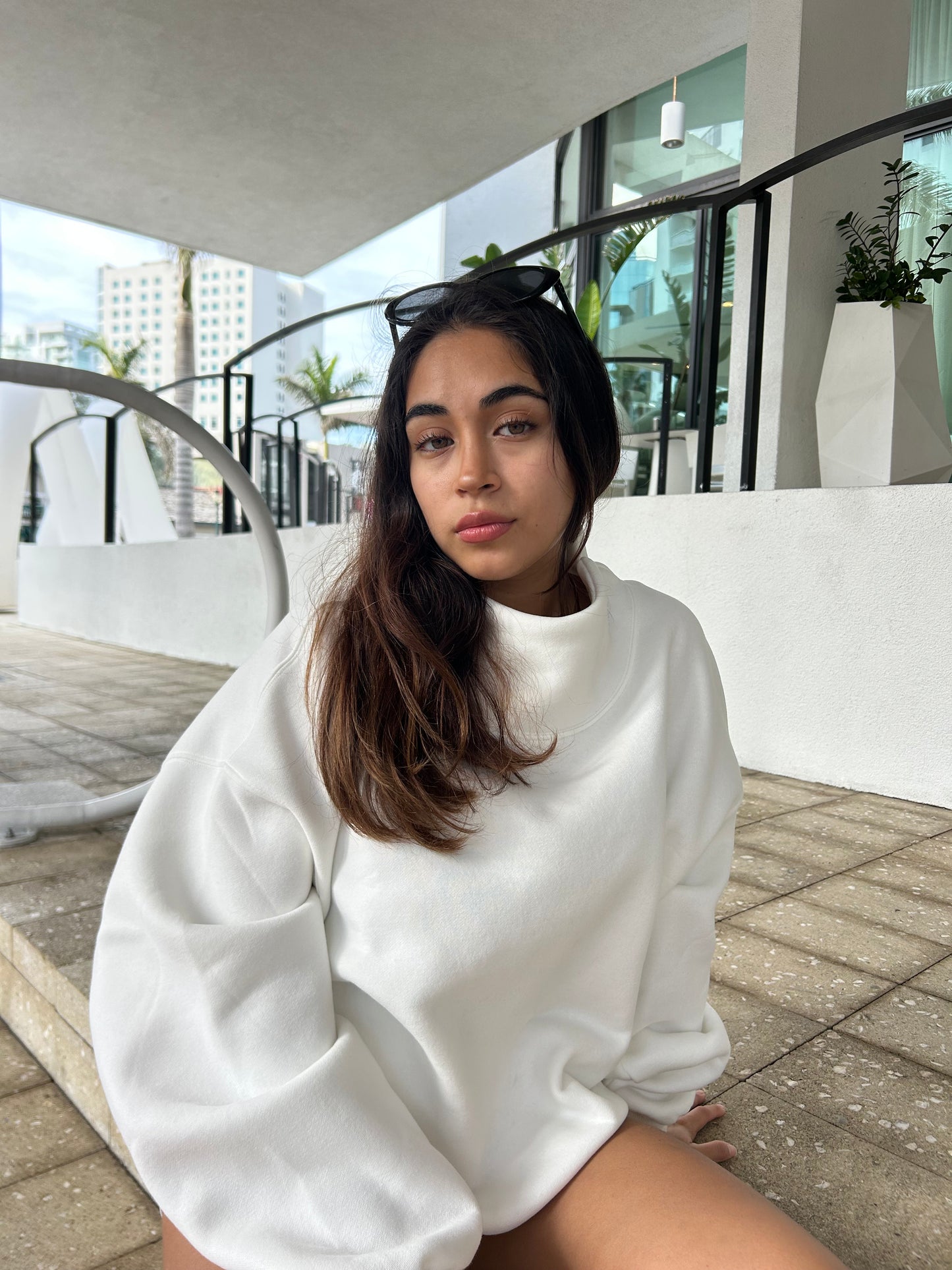 White Turtleneck Sweater