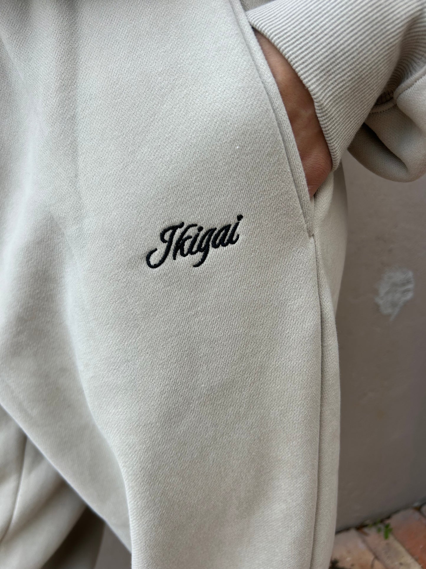 Beige Hoodie Set
