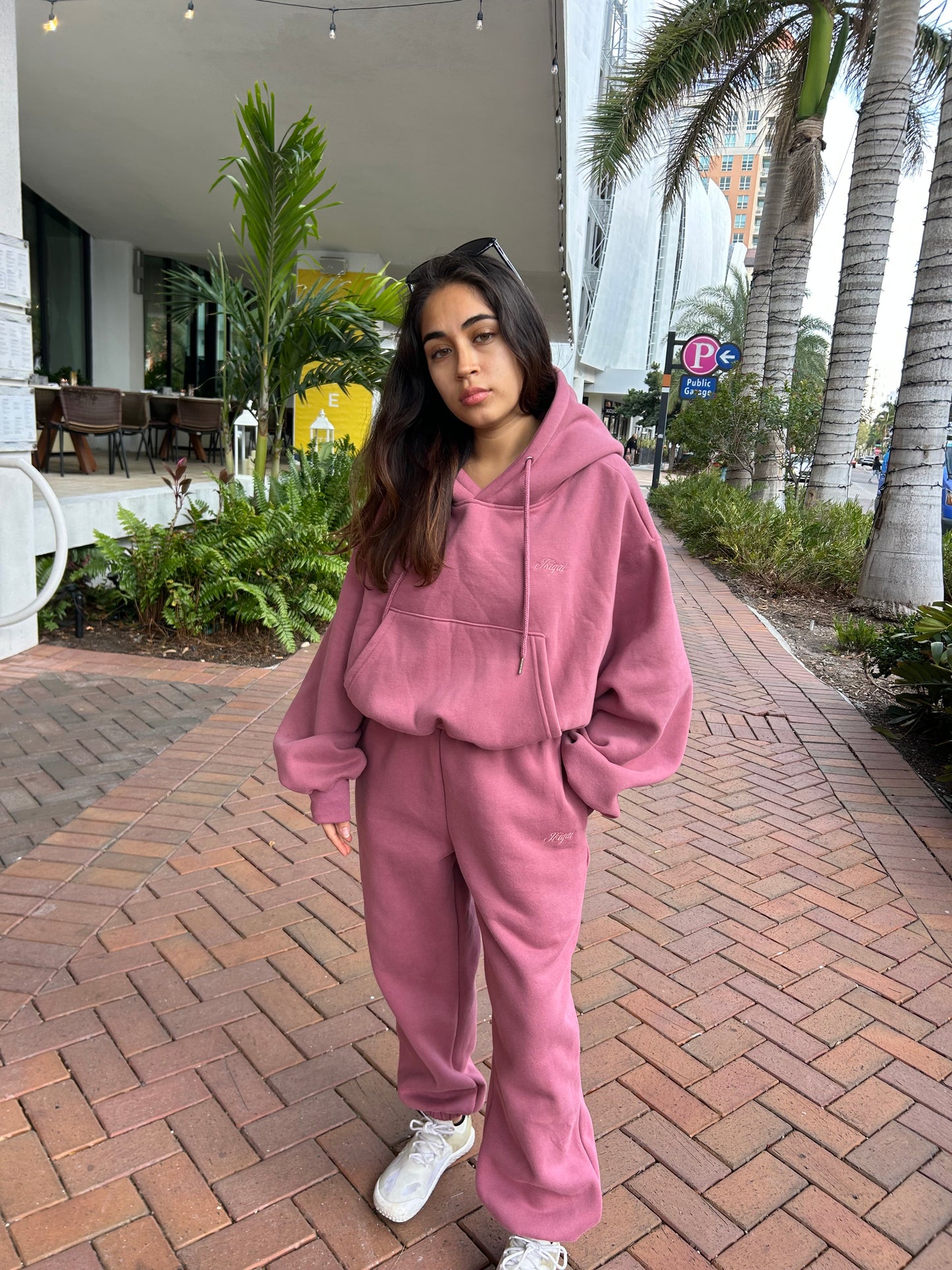 Maroon Hoodie Set