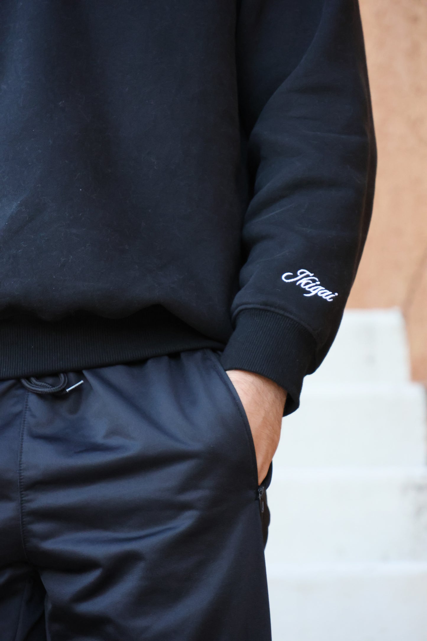 Black Quarter Zip Jacket