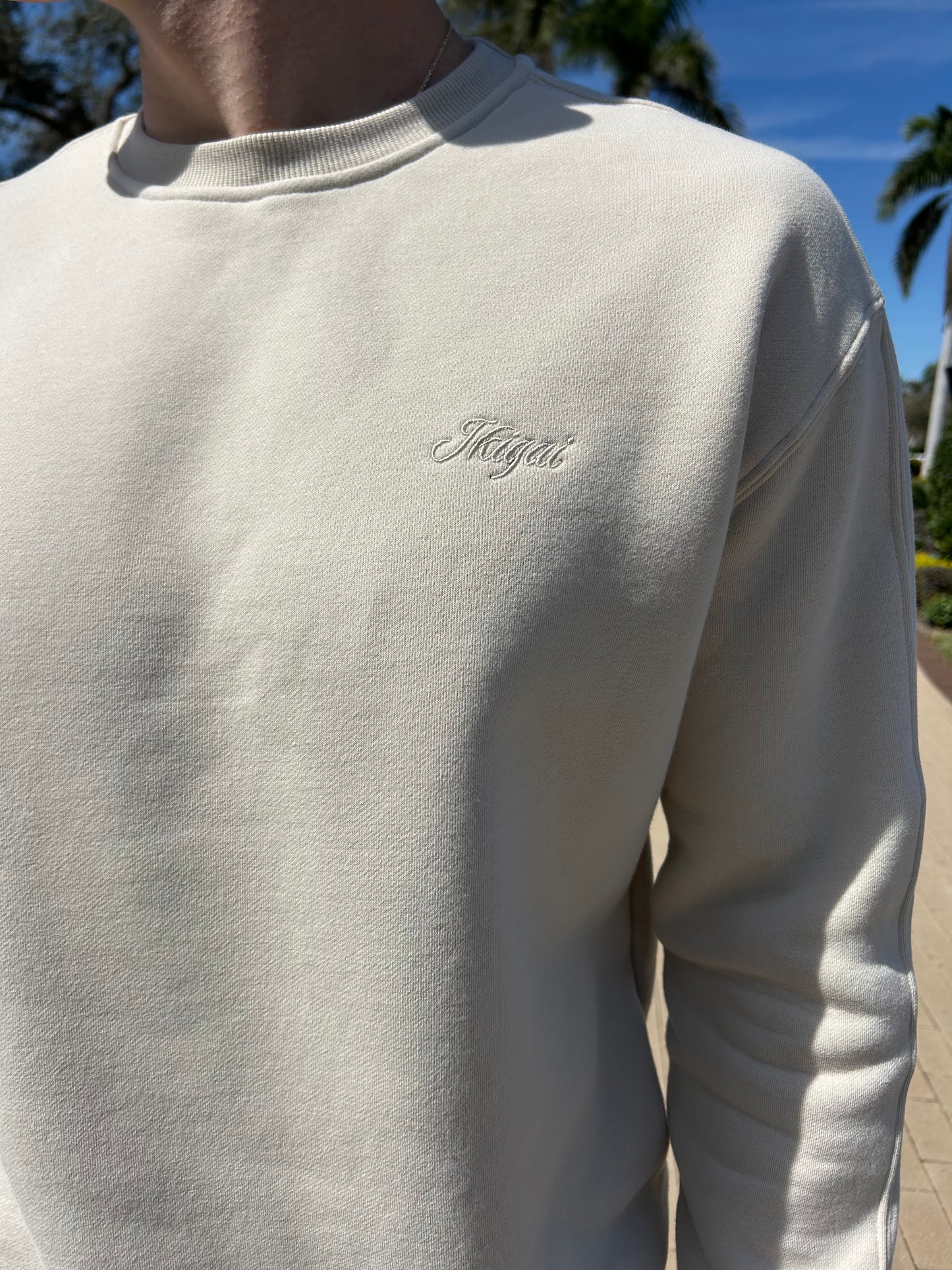 Beige Fitted Sweater
