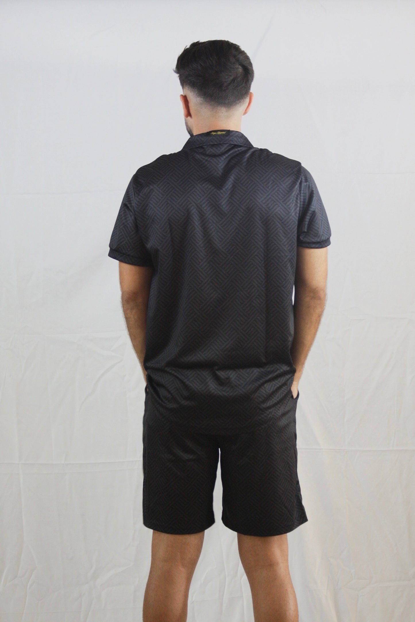 Black Quarter Zip Set