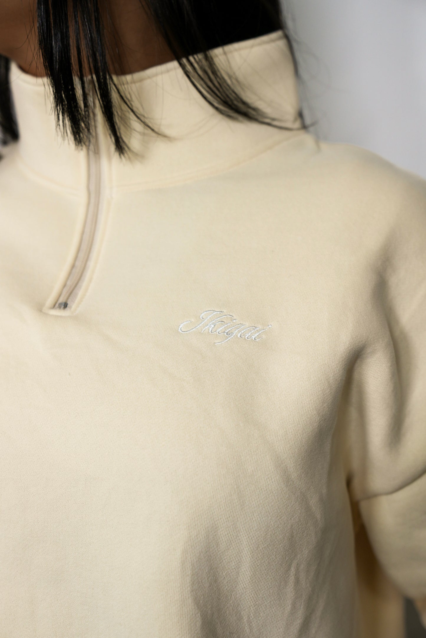 Ivory Quarter Zip Set